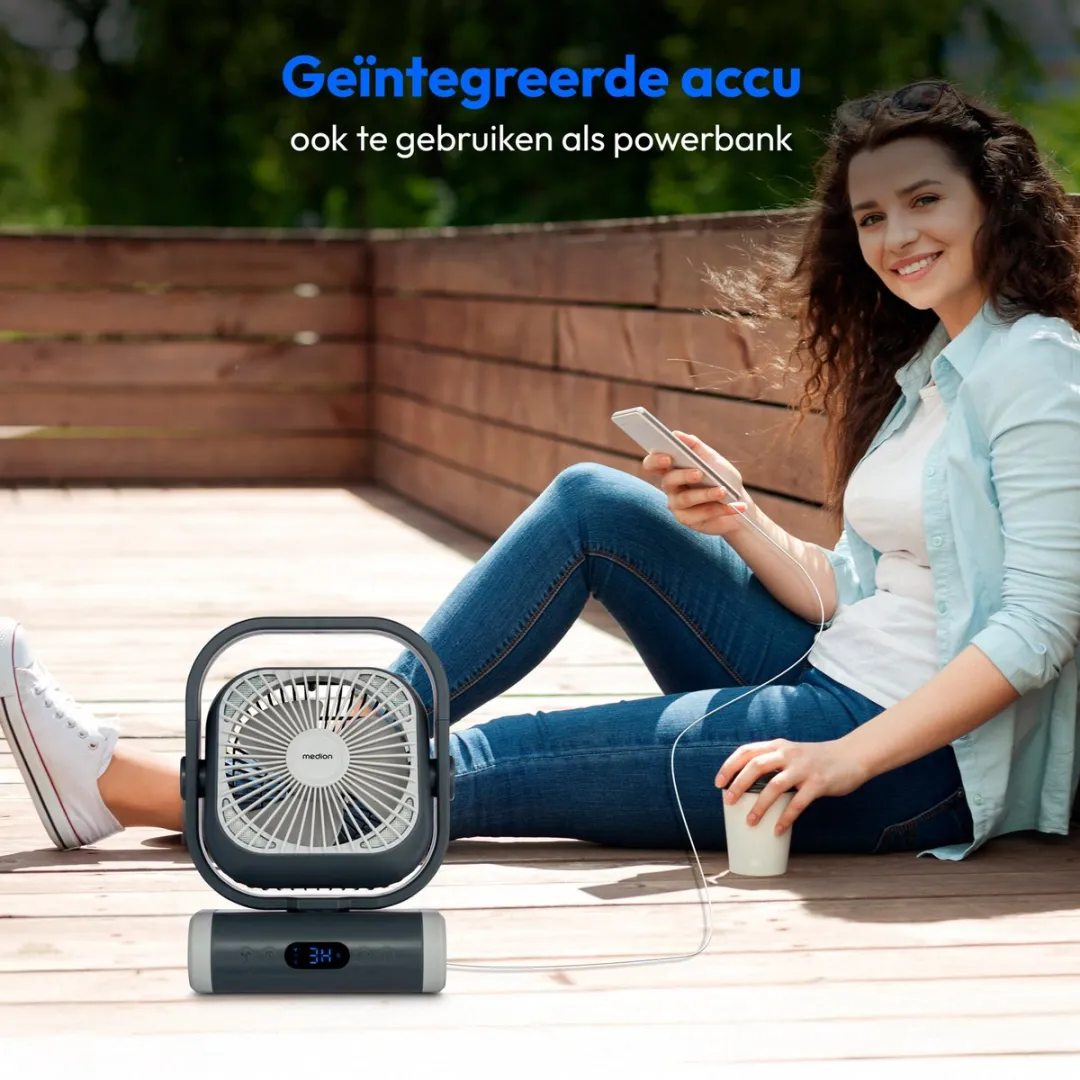 Medion MD12065 Ventilator 150cm - Grijs - afbeelding 2 van 6