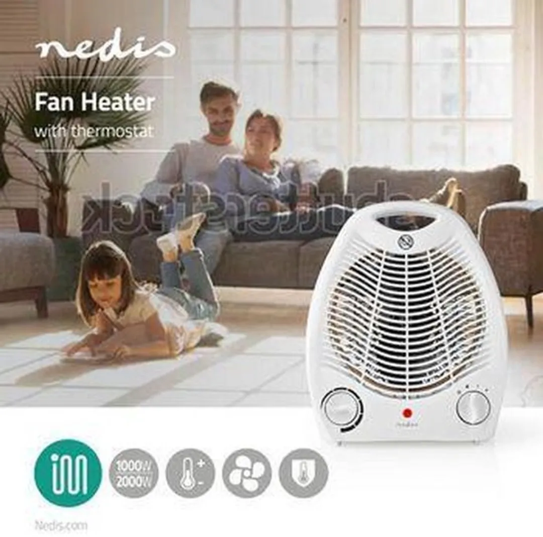 Nedis HTFA13CWT Ventilatorkachel 2000W - Wit