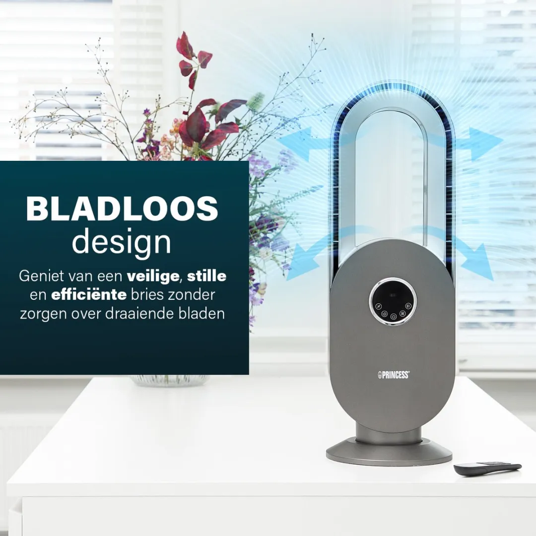 Princess 351500 Bladloze Ventilator 45W - 22cm - Wit