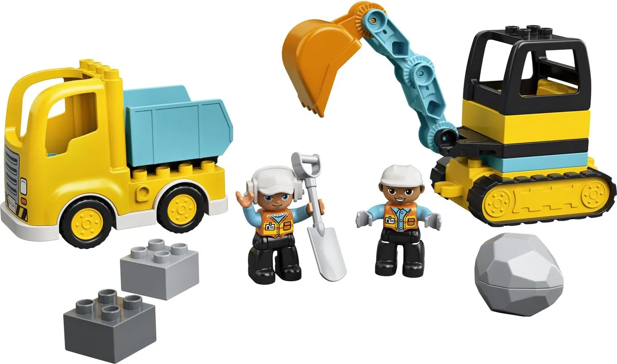 LEGO DUPLO Truck & Graafmachine 10931 - 20 Stukken