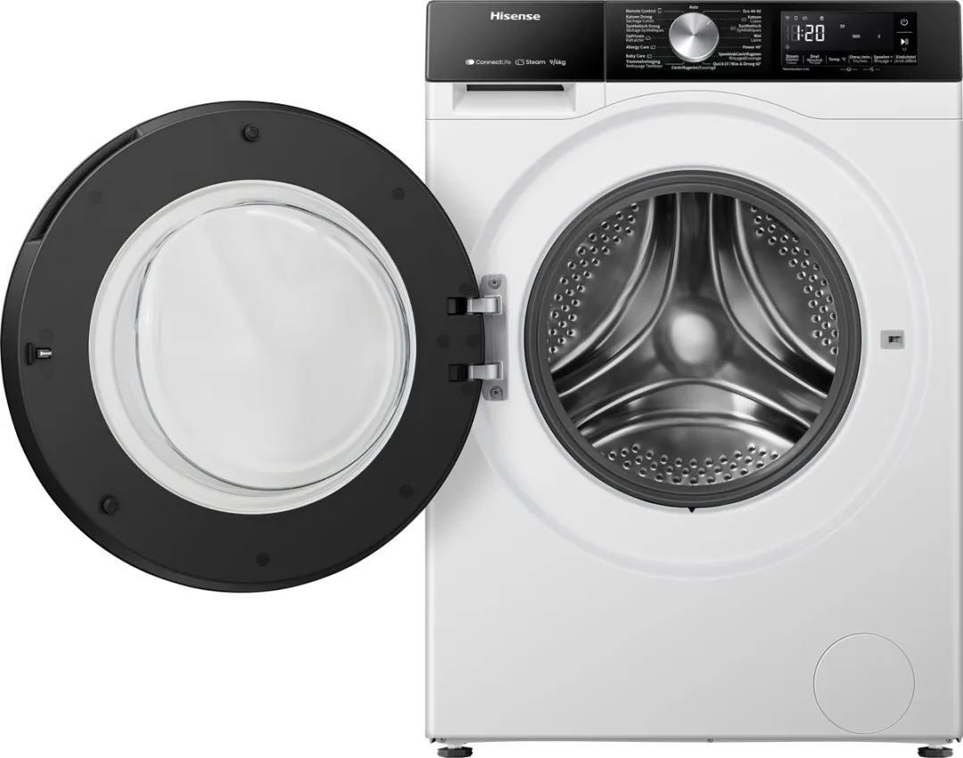 Hisense WD3S9043BW3 Was-Droogcombinatie 9/6kg - 1400 toeren - Wit