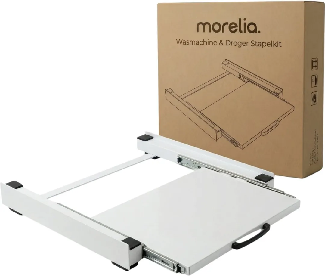 Morelia M1090 Tussenstuk Wasmachine/Droger - Met Droogrek - 2 Stuks