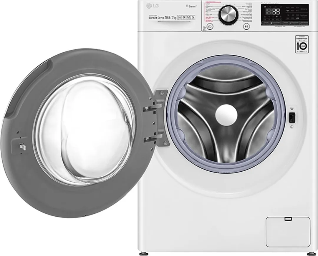 LG F4DV910H2E Wasdrogercombinatie 10,5/7kg - Wit
