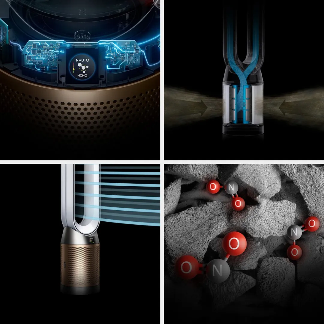 Dyson Purifier Cool PC2 Luchtreiniger - Wit/Goud