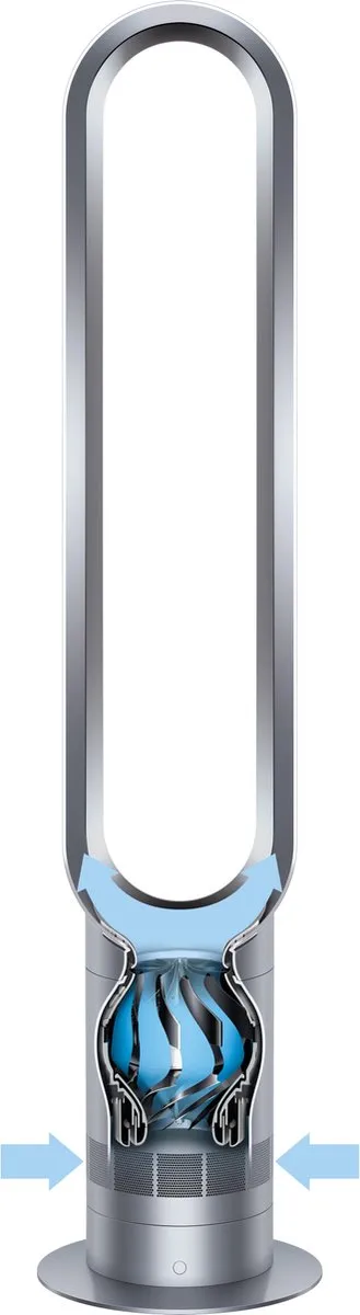 Dyson AM07 Torenventilator - 10 Snelheden - Wit/Zilver