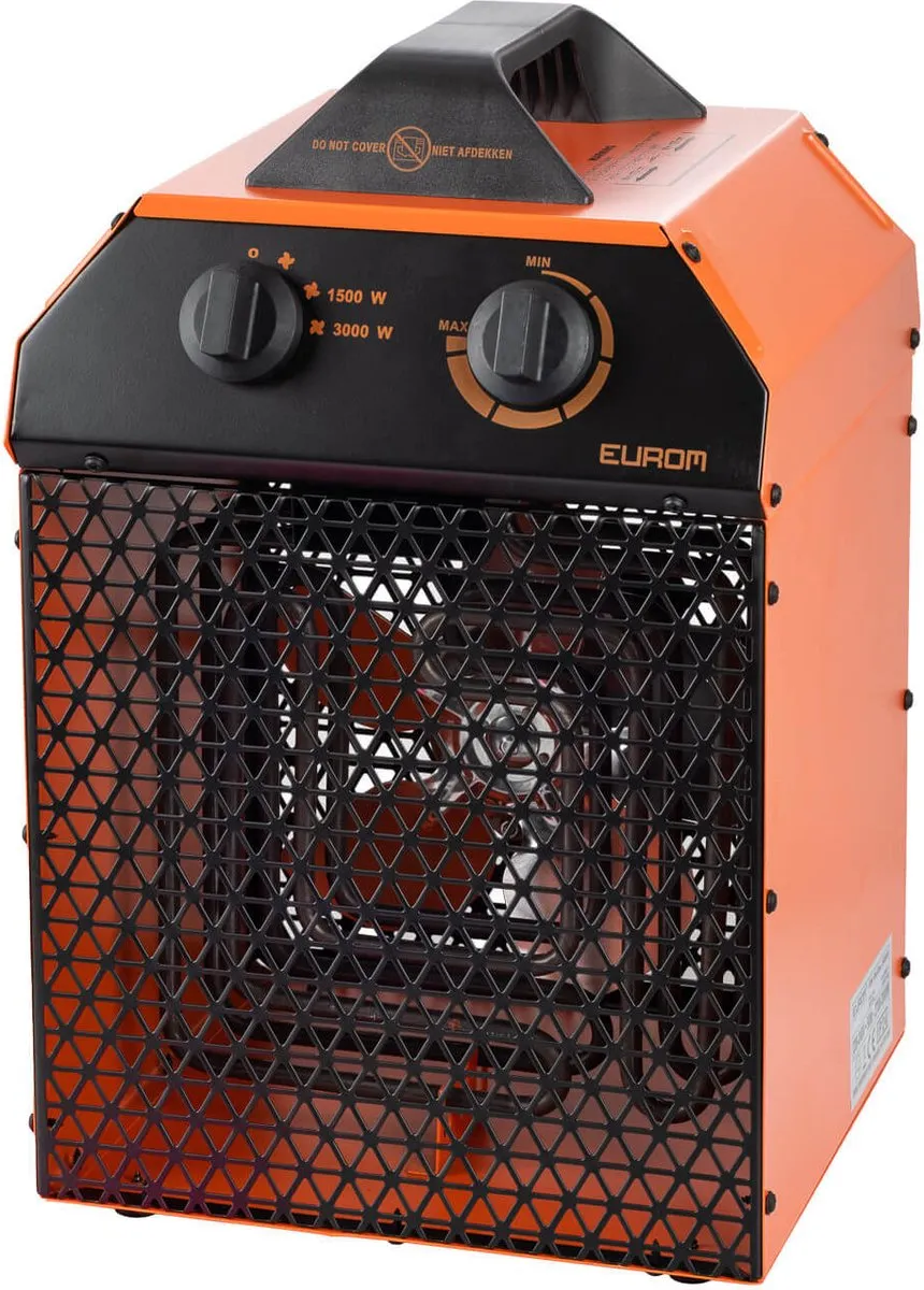 Eurom EK Delta 3000 Ventilatorkachel 3000W - Oranje/Zwart