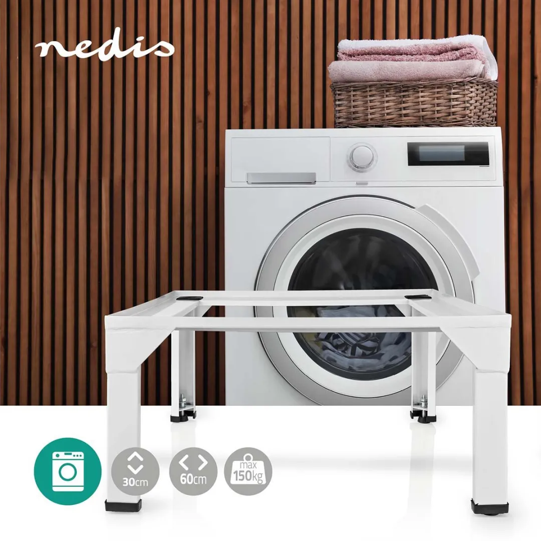 Nedis Verhoger voor Wasmachine en Wasdroger - 150 kg - Wit