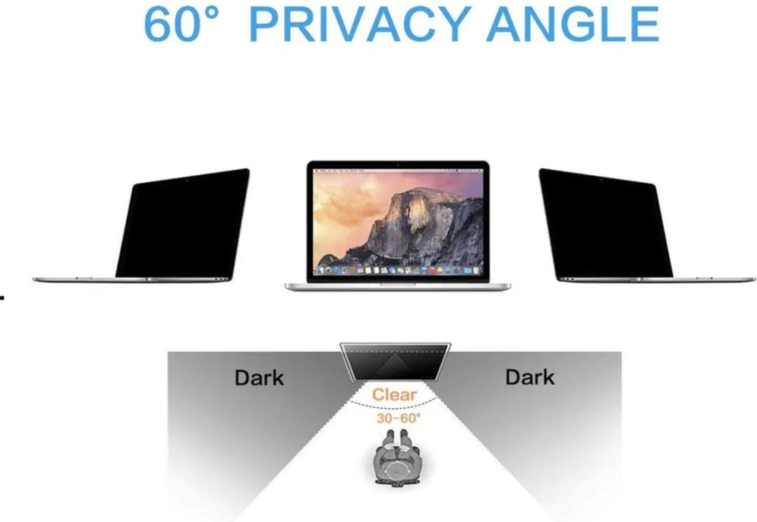 Privacyfilter 13.3 Inch - geschikt voor Apple MacBook Pro Screenfilter - 2016/2017/2018/2019/2020