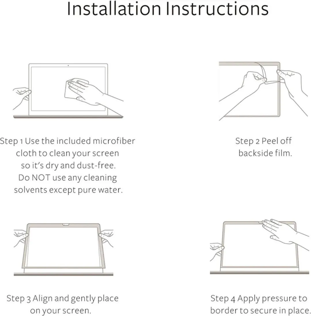 Privacyfilter 13.3 Inch - geschikt voor Apple MacBook Pro Screenfilter - 2016/2017/2018/2019/2020