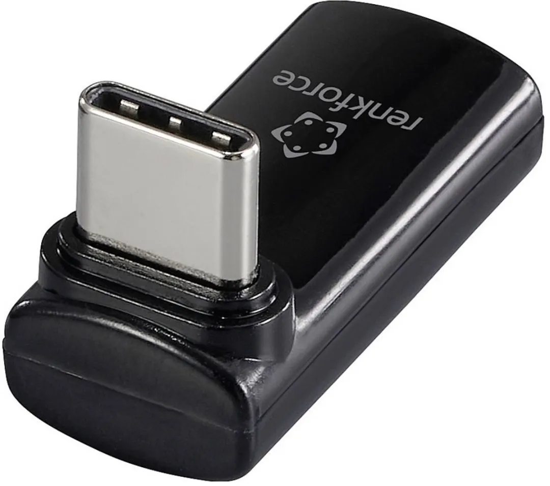 Renkforce USB4 L-Type Adapter RF-6826674 - 8K 140W 40Gbps - Zwart