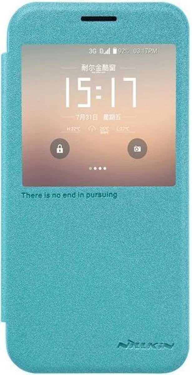 Nillkin Sparkle Series Leather Case Samsung Galaxy S7 - Lichtblauw