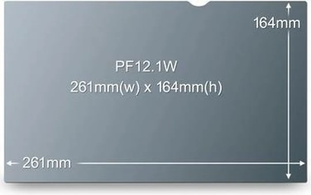 3M Privacy Filter PF121W1B - Monitor 12.1" - Zwart - afbeelding 5 van 6