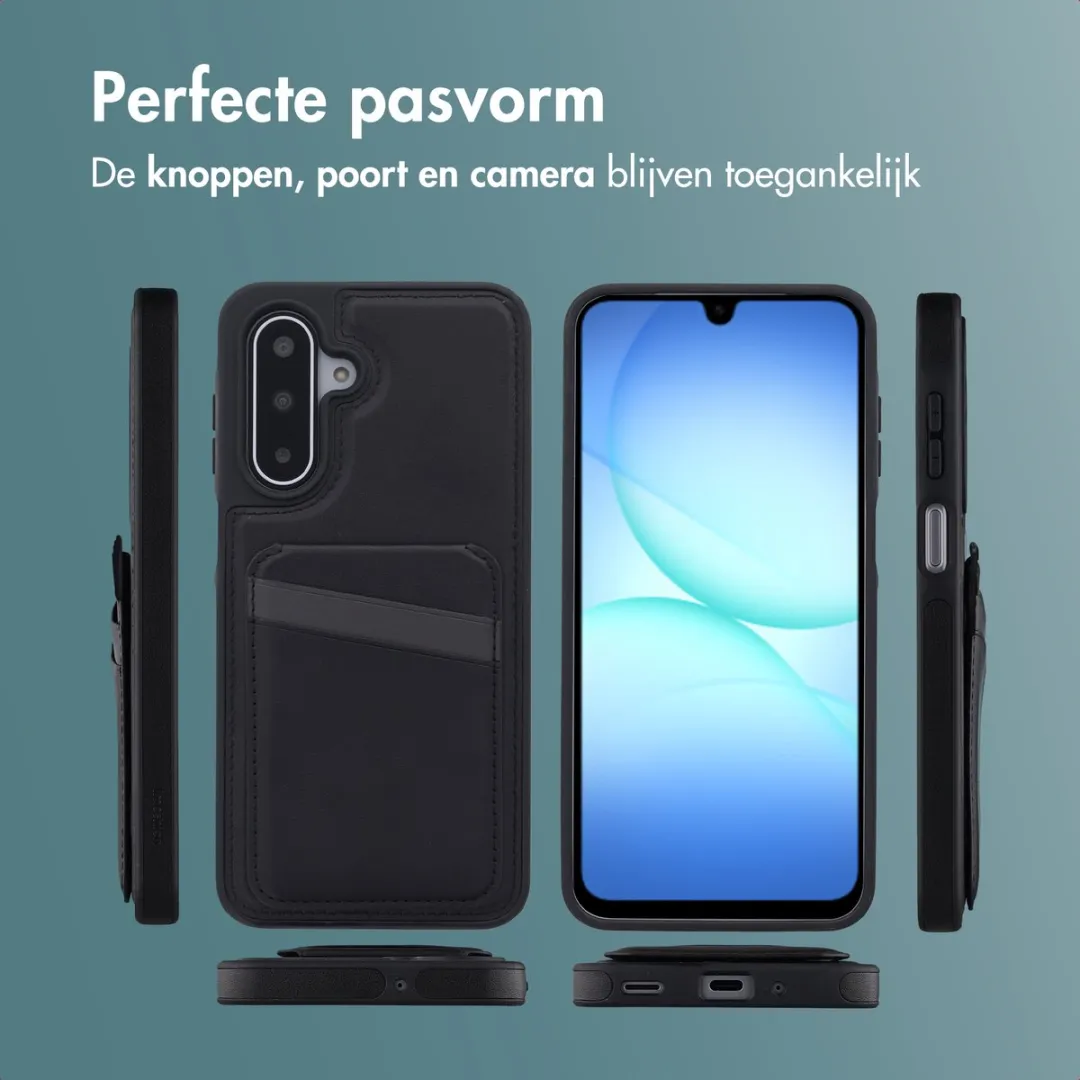 Imoshion Hoesje Samsung Galaxy A17 - Backcover met kaarthouder en stand - Zwart - afbeelding 6 van 6