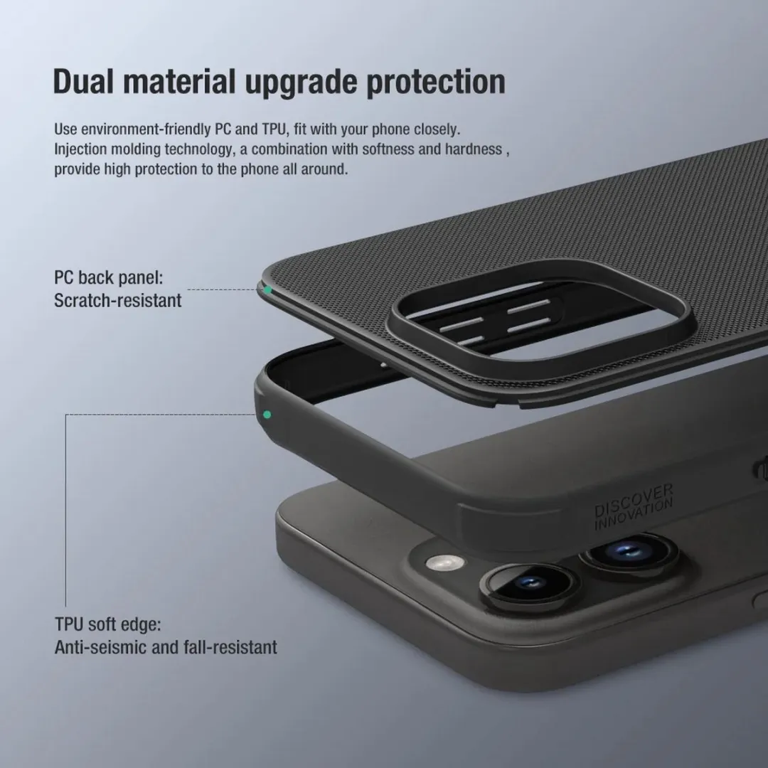 Nillkin Super Frosted Shield Hoesje iPhone 15 Pro Max - Groen - afbeelding 4 van 6