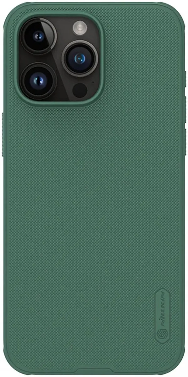 Nillkin Super Frosted Shield Hoesje iPhone 15 Pro Max - Groen