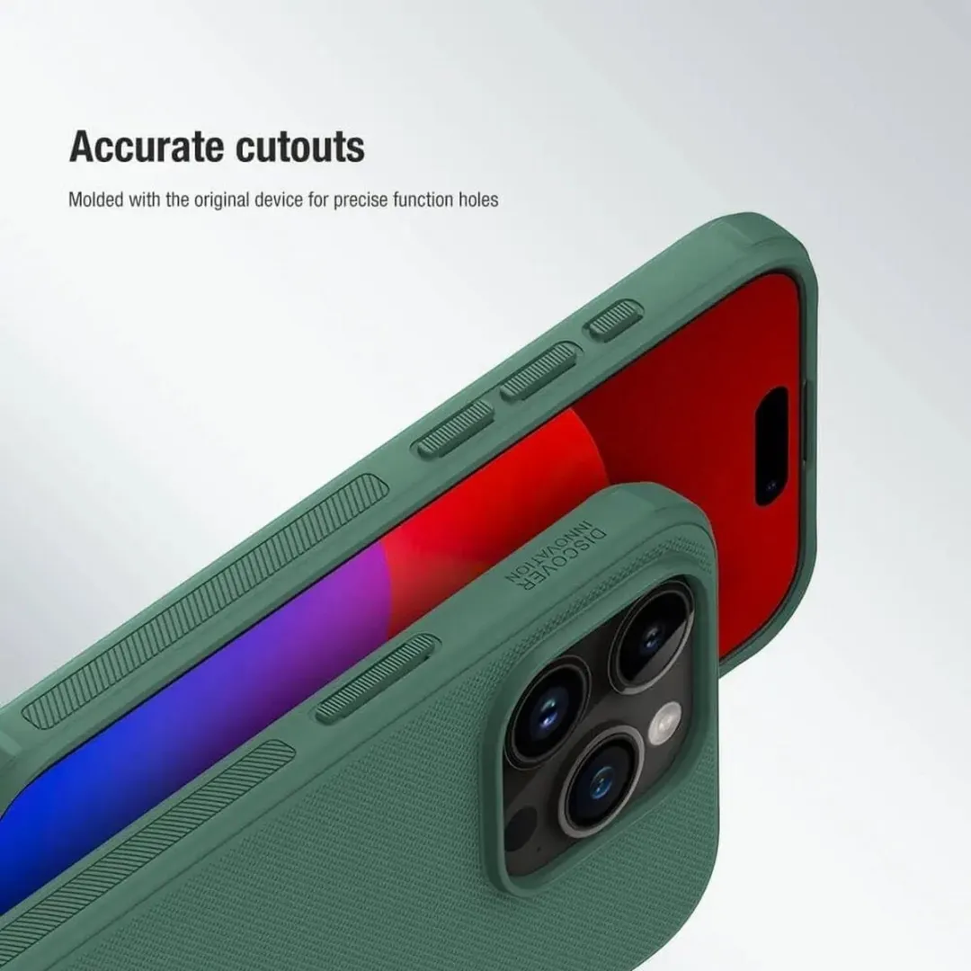 Nillkin Super Frosted Shield Hoesje iPhone 15 Pro Max - Groen - afbeelding 5 van 6