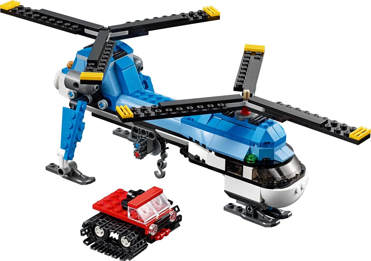 LEGO Creator Dubbel-rotor Helikopter 31049 - 326 Stukken - Geel