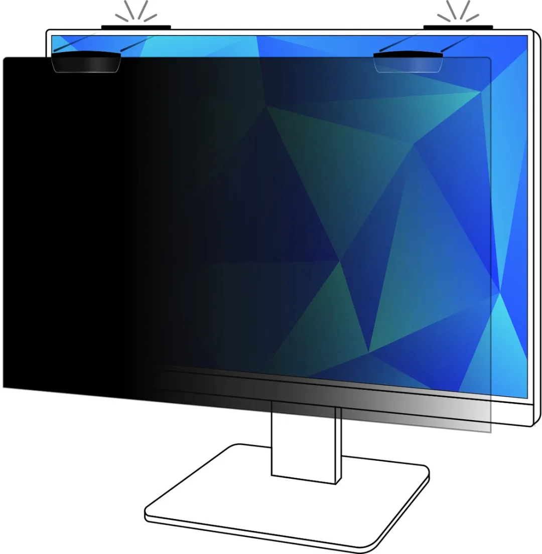 3M PF240W1EM Privacyfolie 24" Monitor - 16:10 - Zwart