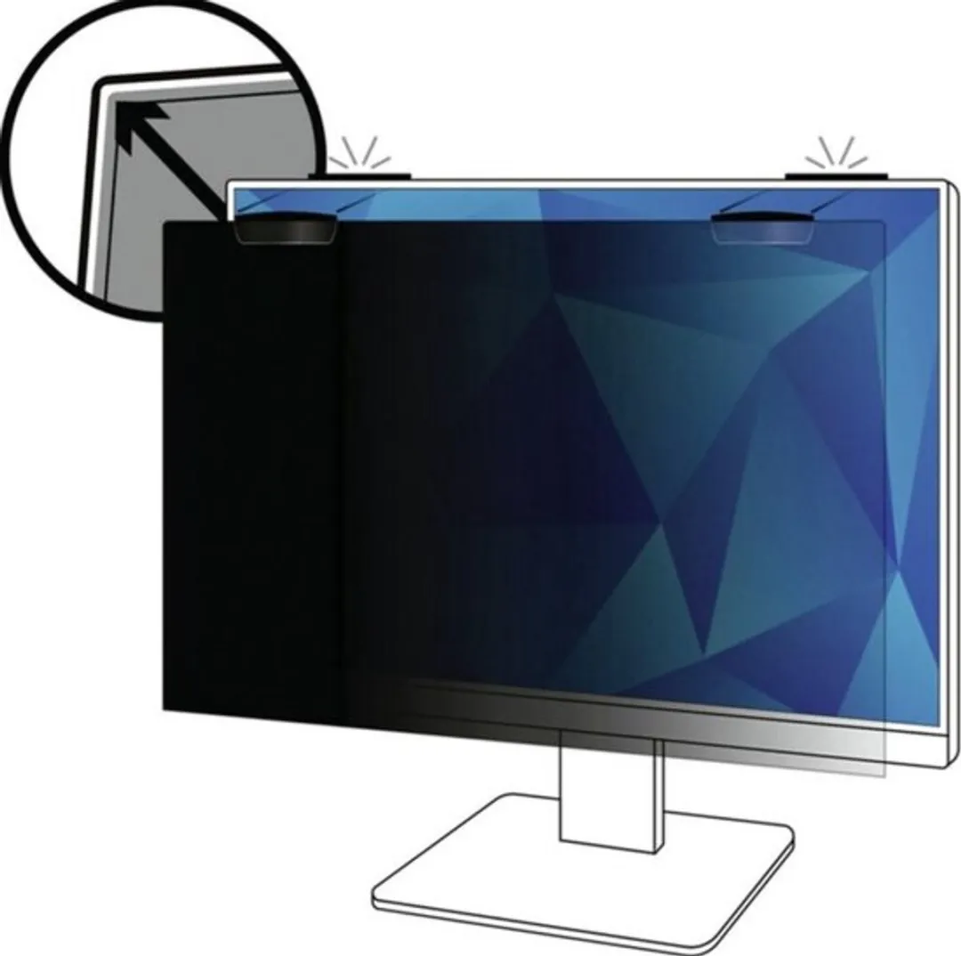 3M PF240W1EM Privacyfolie 24" Monitor - 16:10 - Zwart