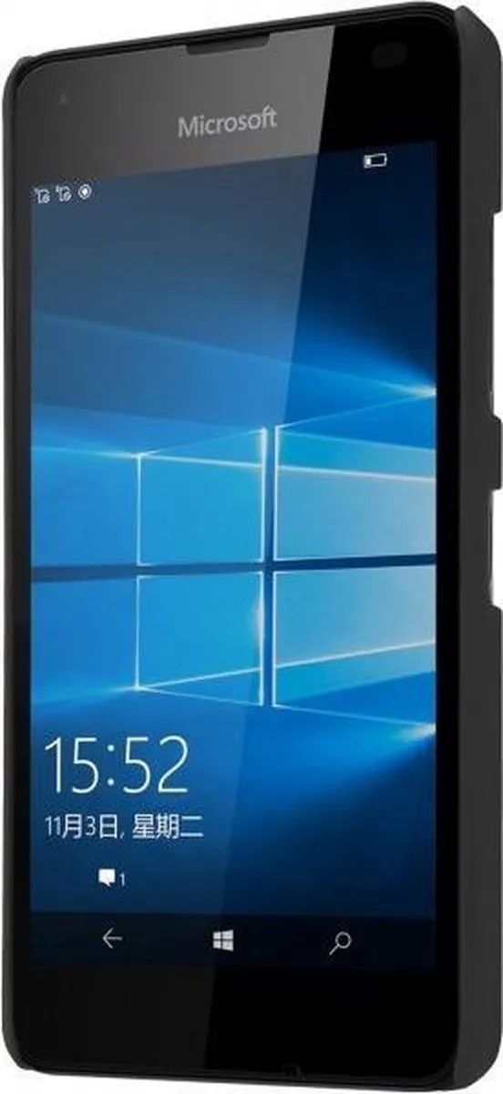 Nillkin Super Frosted Shield Backcover Microsoft Lumia 550 - Zwart - afbeelding 3 van 5
