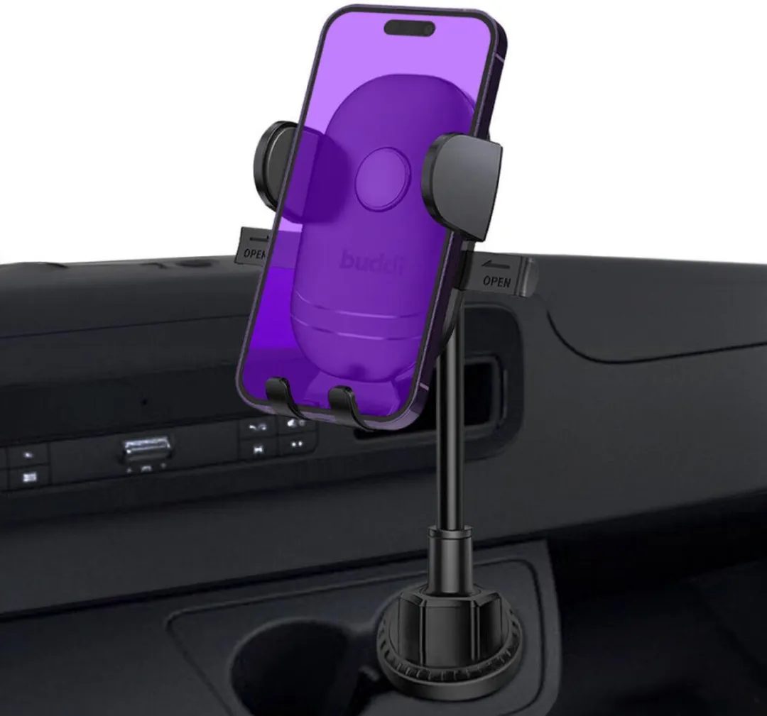 Buddi Way Universele Telefoonhouder Auto - 45W Autolader + 60W USB-C Kabel - 1m