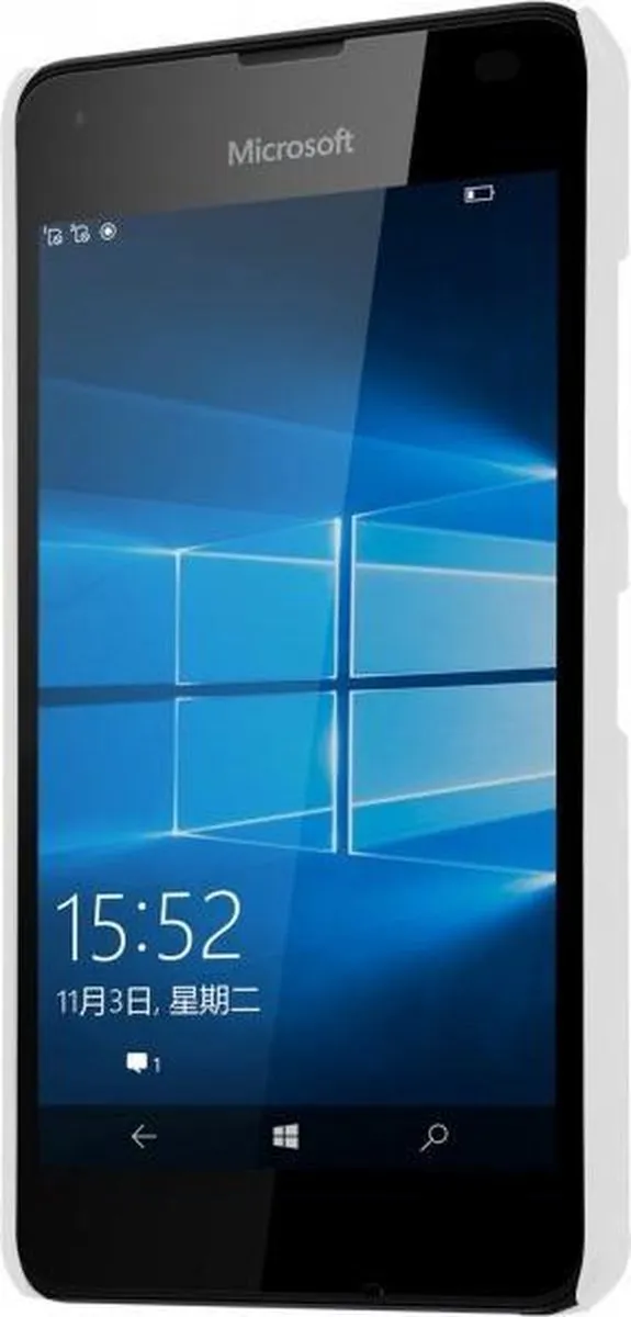 Nillkin Super Frosted Shield Backcover Microsoft Lumia 550 - Wit - afbeelding 3 van 5