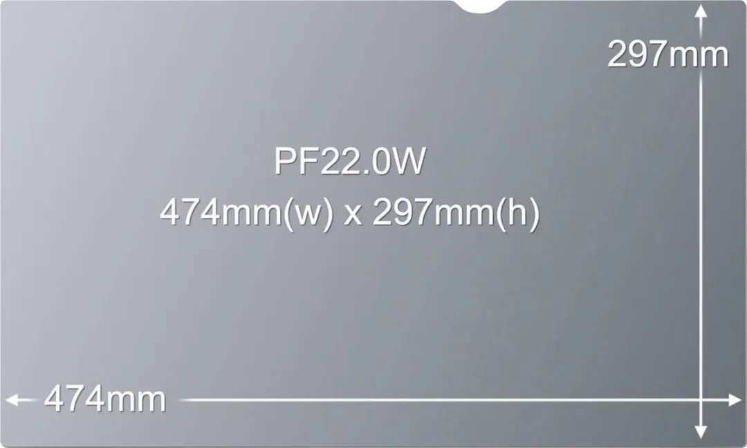 3M Privacyfilter PNZVZN0F - 22" - Zwart - afbeelding 6 van 6