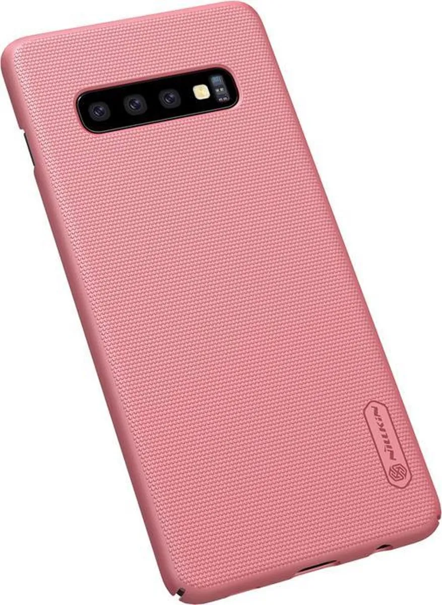 Nillkin Frosted Shield Hoesje Samsung Galaxy S10+ - Roségoud - afbeelding 4 van 5