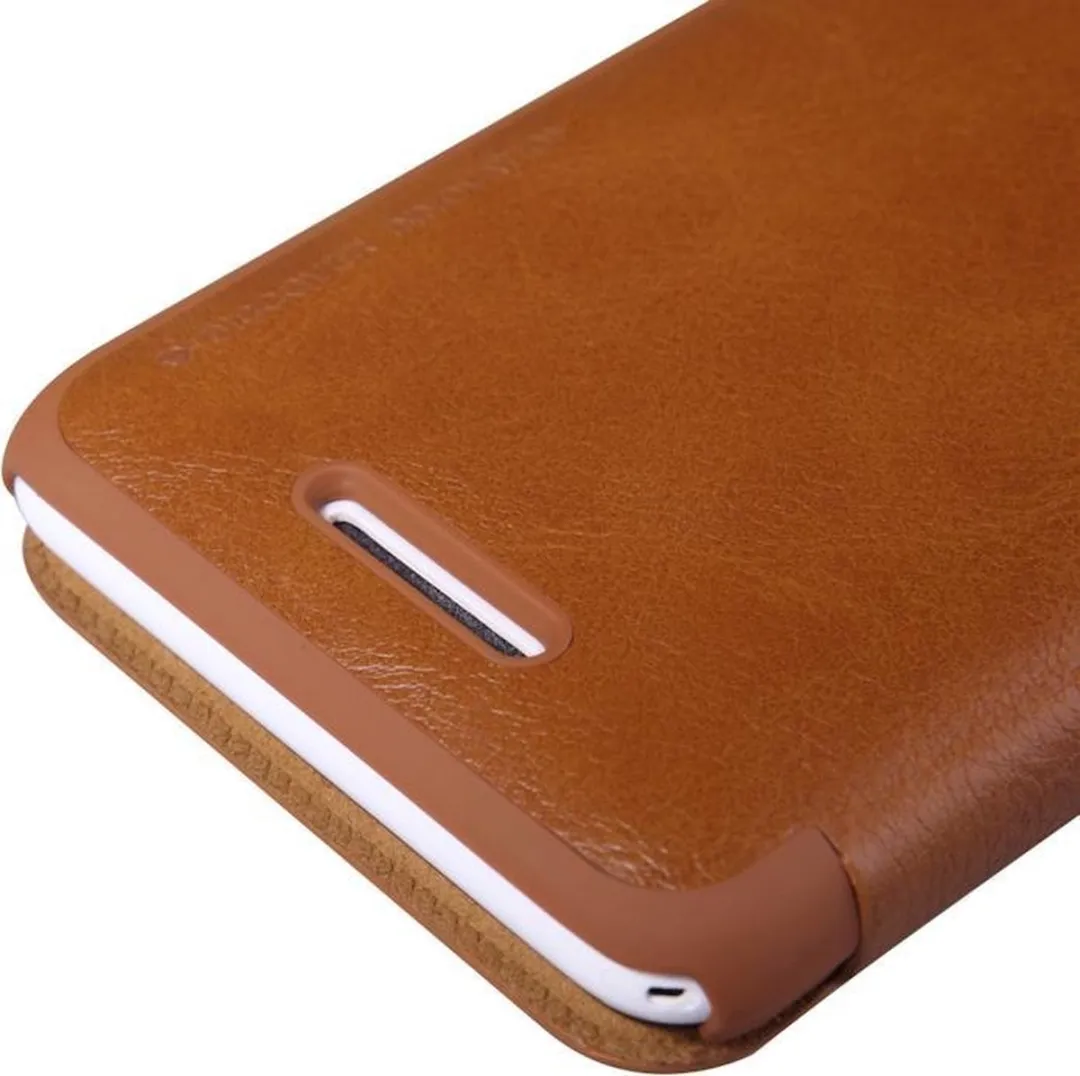 Nillkin Qin Series Hoesje Sony Xperia E4 - Bruin - afbeelding 4 van 5