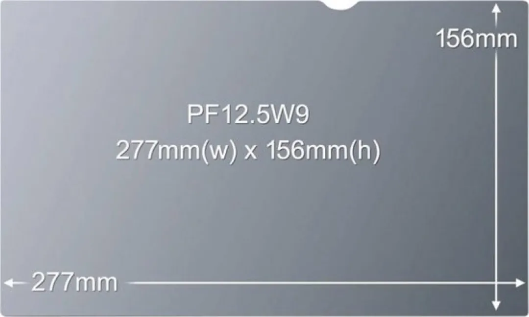 3M Privacy Filter PNZVZN07 - 27,7x15,6cm - Zwart - afbeelding 6 van 6