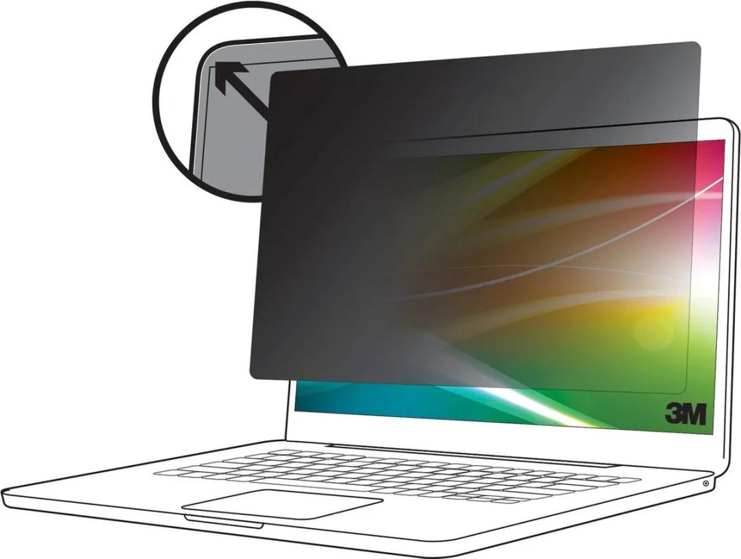 3M Bright Screen Privacy Filter BPTMS002 - Zwart