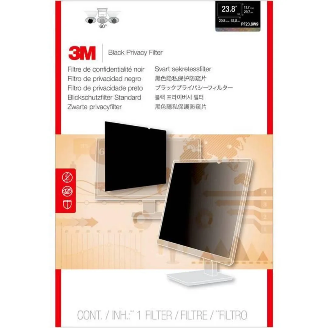 3M Privacyfilter PF238W9B - 23.8" Monitor - Zwart