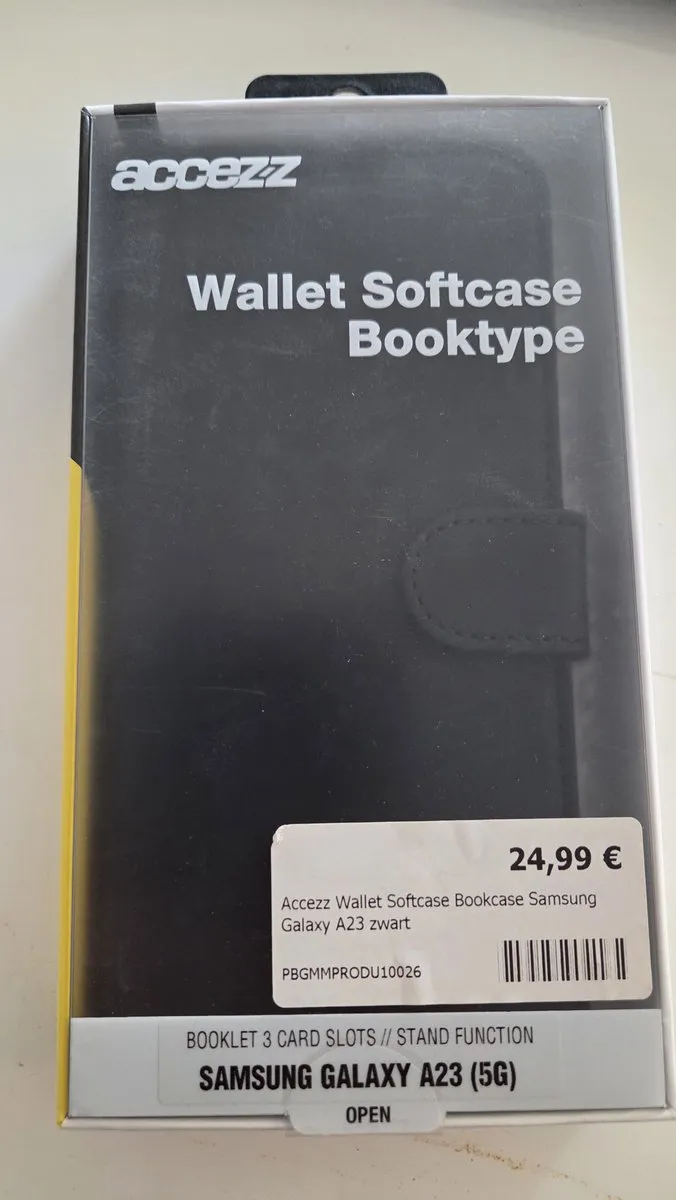 Accezz Industry Softcase Bookcase Samsung Galaxy A23 SH00052239 - Zwart