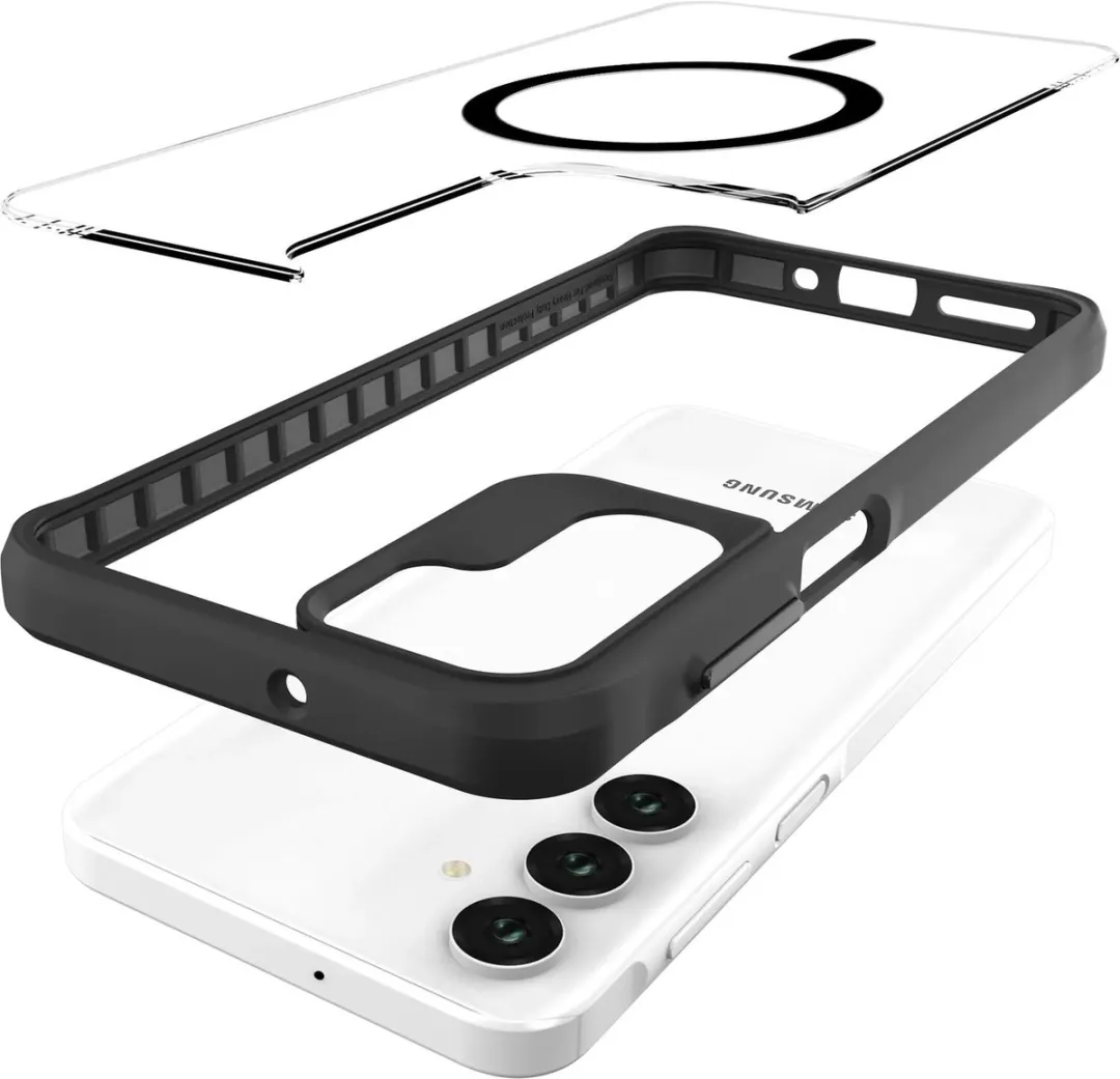 Buddi Hybrid Hoesje Samsung Galaxy A17 - MagSafe - Transparant Zwart