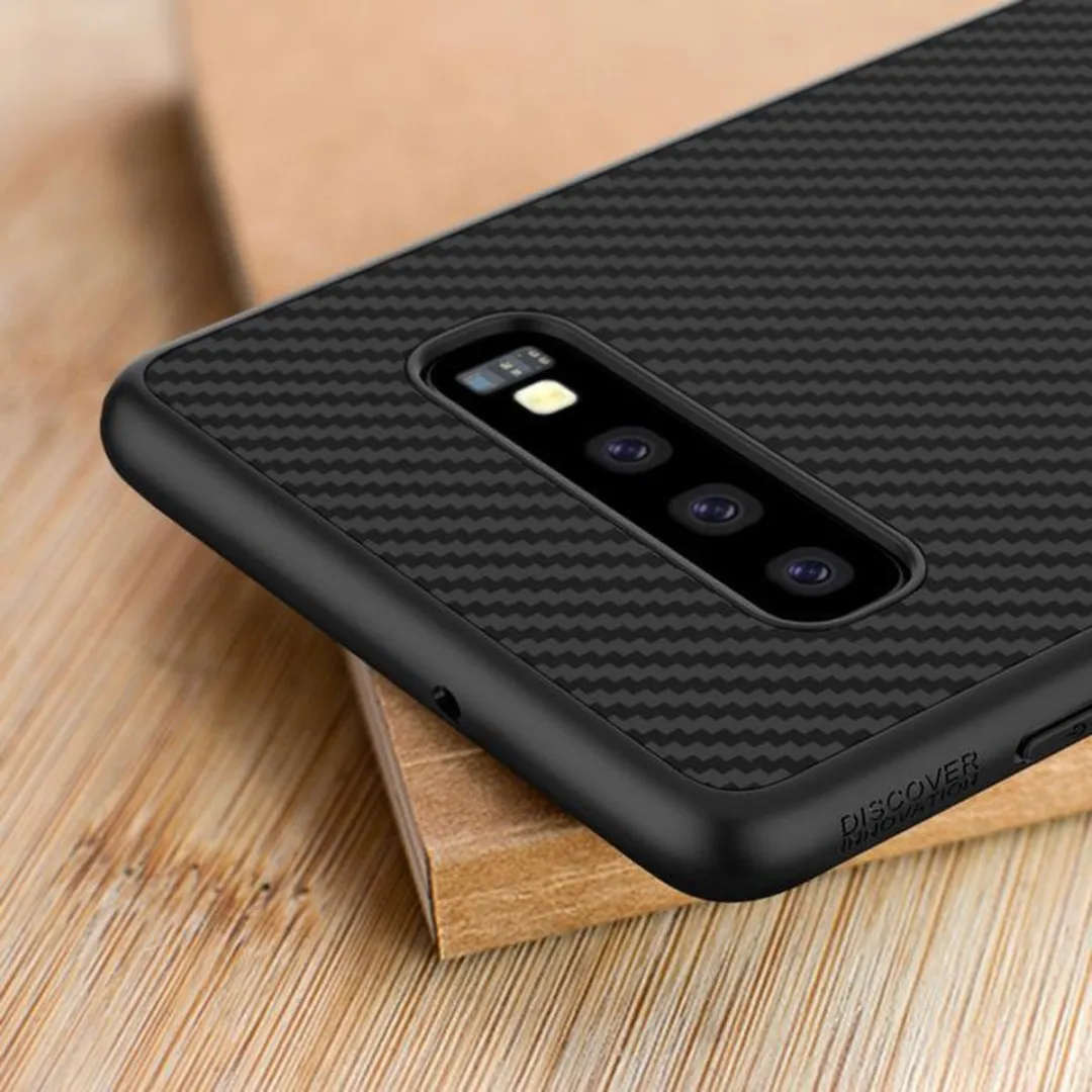 Nillkin HardCase Synthetisch Carbon Samsung Galaxy S10 - Zwart - afbeelding 6 van 6