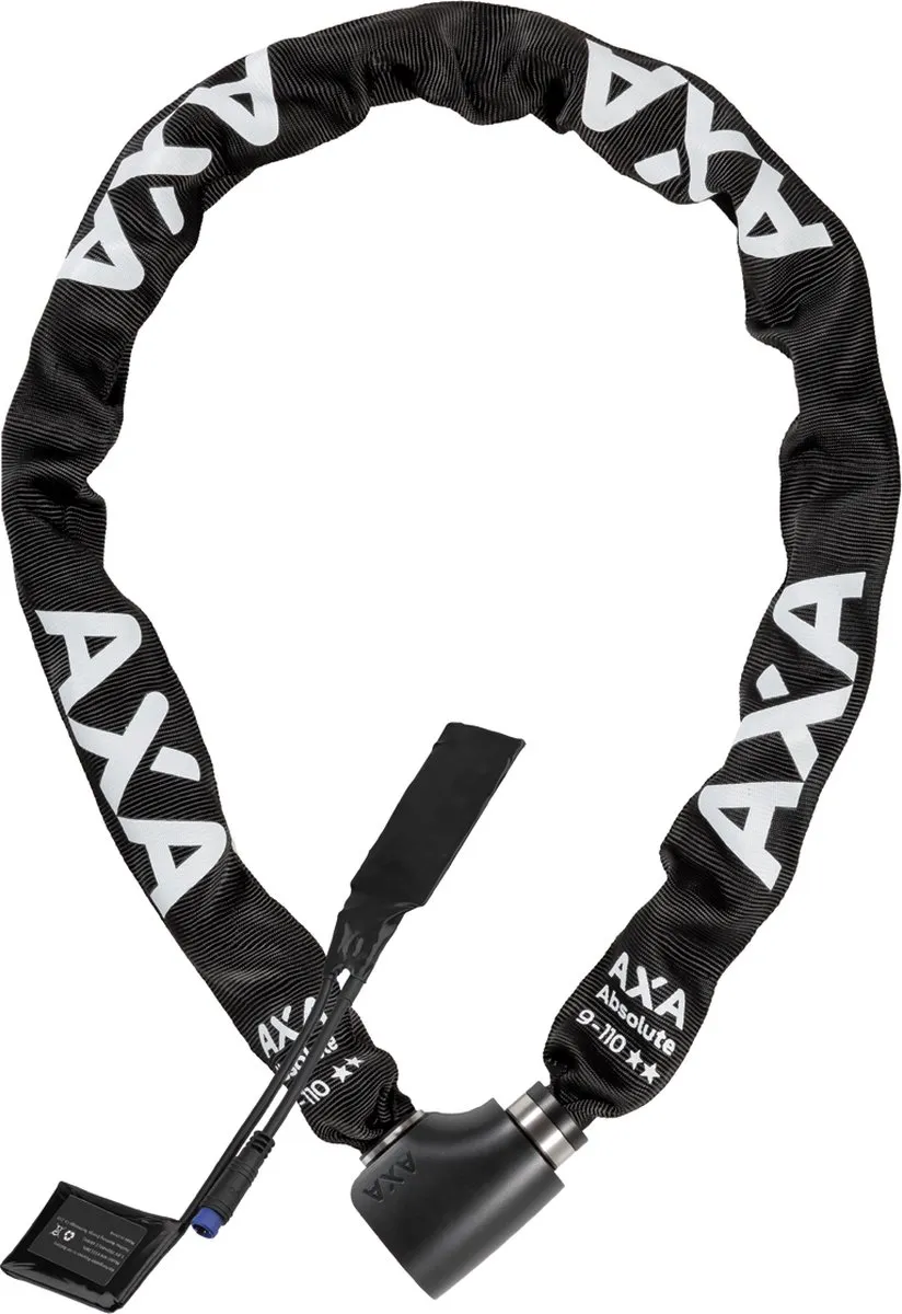 AXA Absolute 9-110 Kettingslot 110cm - 9mm - ART 2 Sterren - Zwart