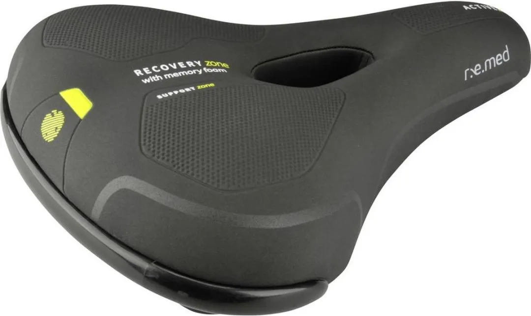 Fischer R.E.Med Memory Foam Fietszadel - Zwart - afbeelding 6 van 6