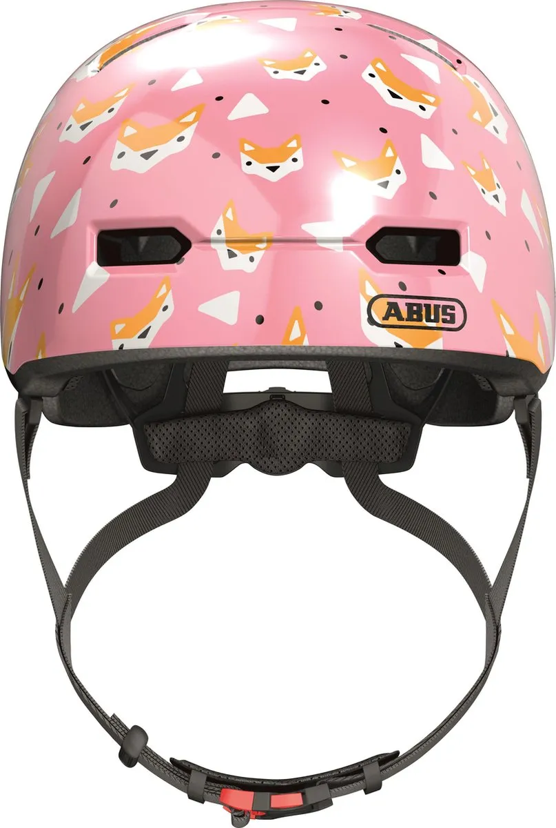 ABUS Skurb Kid Fietshelm - S - Roze met Vossen