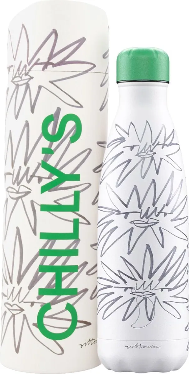 Chillys Original 500ml Thermosfles - CB-B500ARTAV2 - Wit
