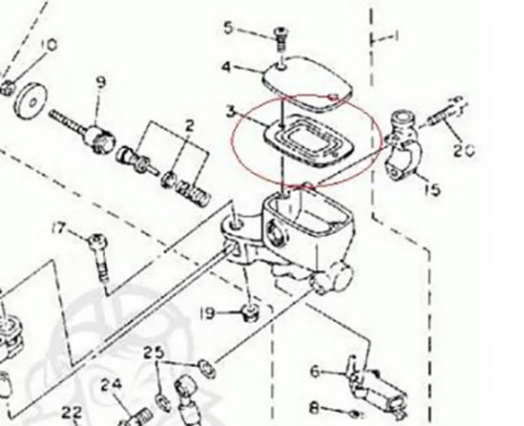 Yamaha 600 XJ Membraan 3YX-25854-00