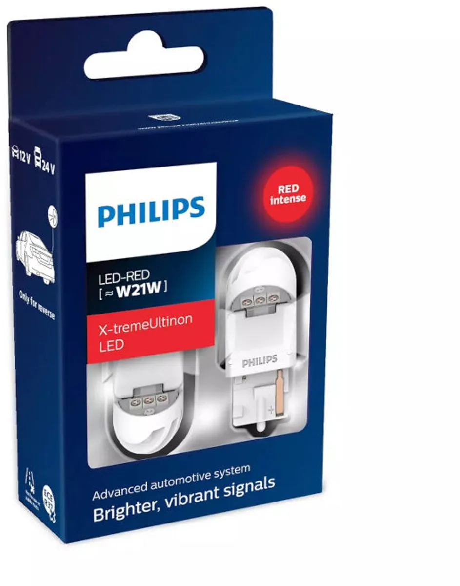 Philips X-tremeUltinon LED W21W Rood