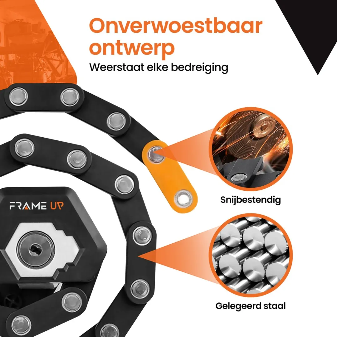 Frame Up vouwslot - fiets slot voor e-bikes & fatbikes - 95cm