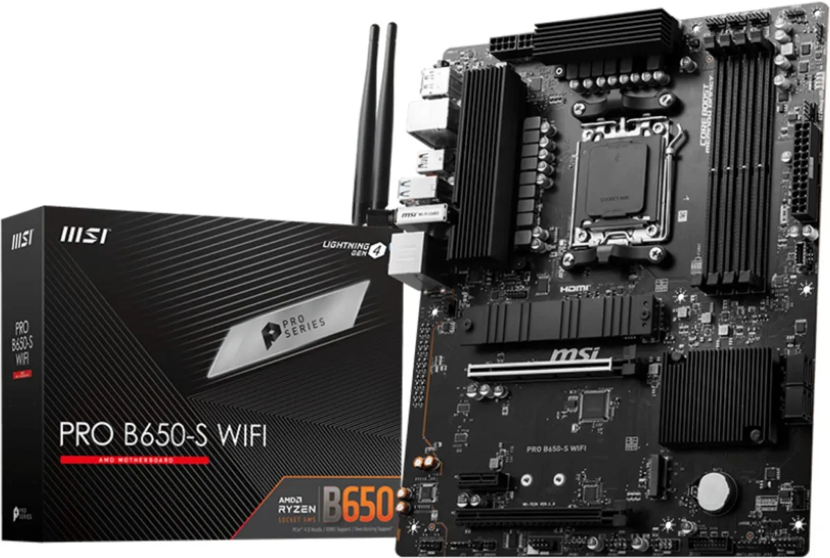 MSI PRO B650-S WIFI Moederbord - ATX - AMD B650 - Socket AM5