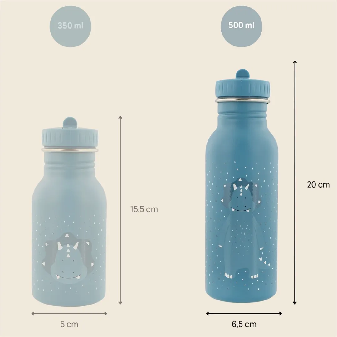 Trixie Mr Triceratops RVS Waterfles 500ml - Blauw - 41-228