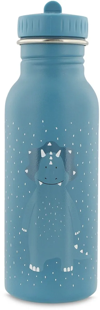 Trixie Mr Triceratops RVS Waterfles 500ml - Blauw - 41-228
