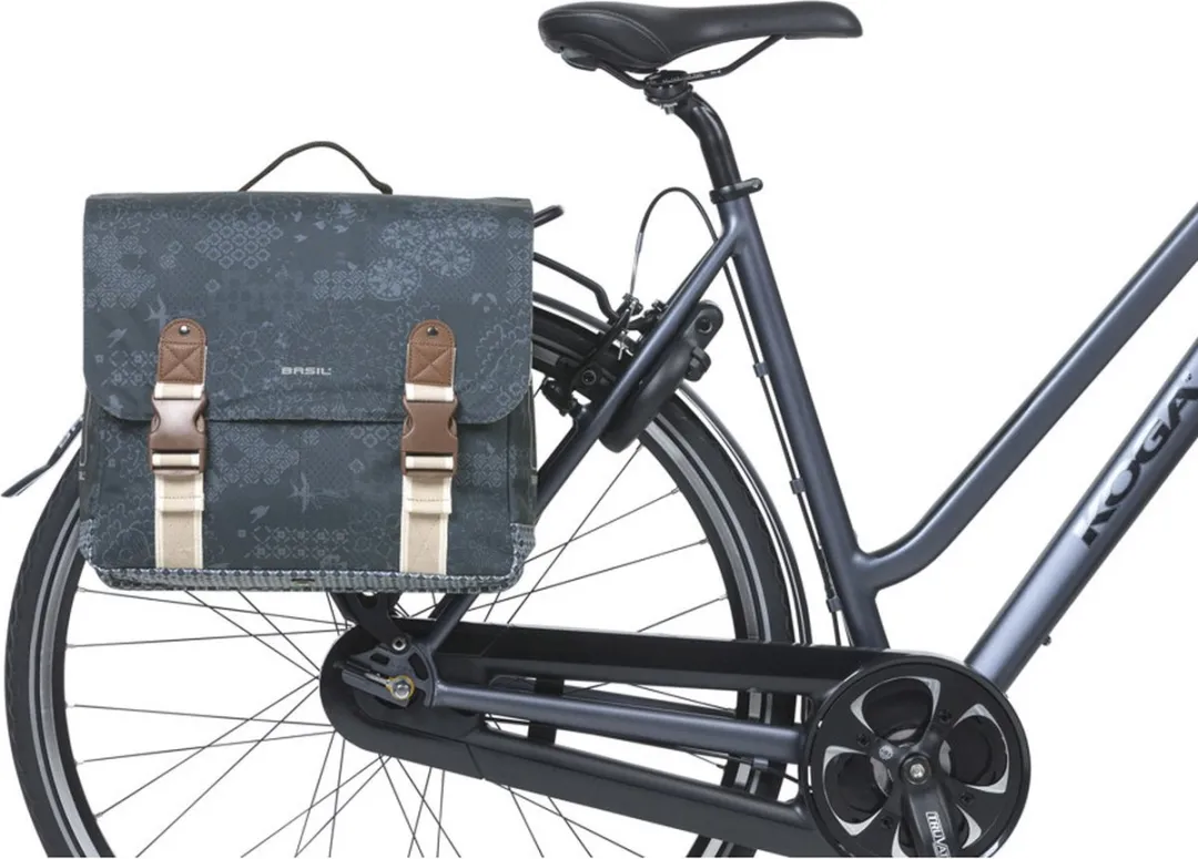 Basil Boheme Dubbele Fietstas MIK 35L - Indigo Blauw