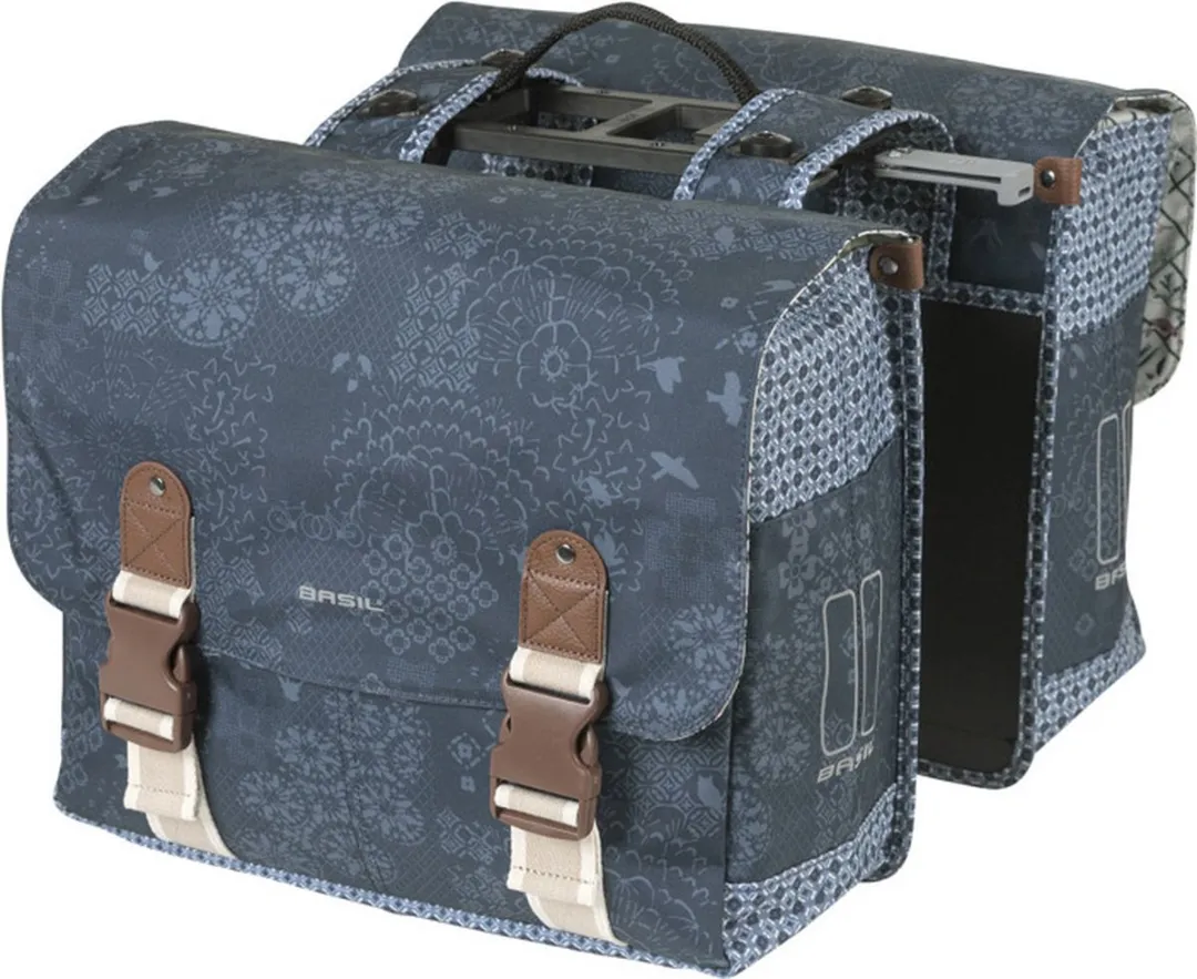 Basil Boheme Dubbele Fietstas MIK 35L - Indigo Blauw