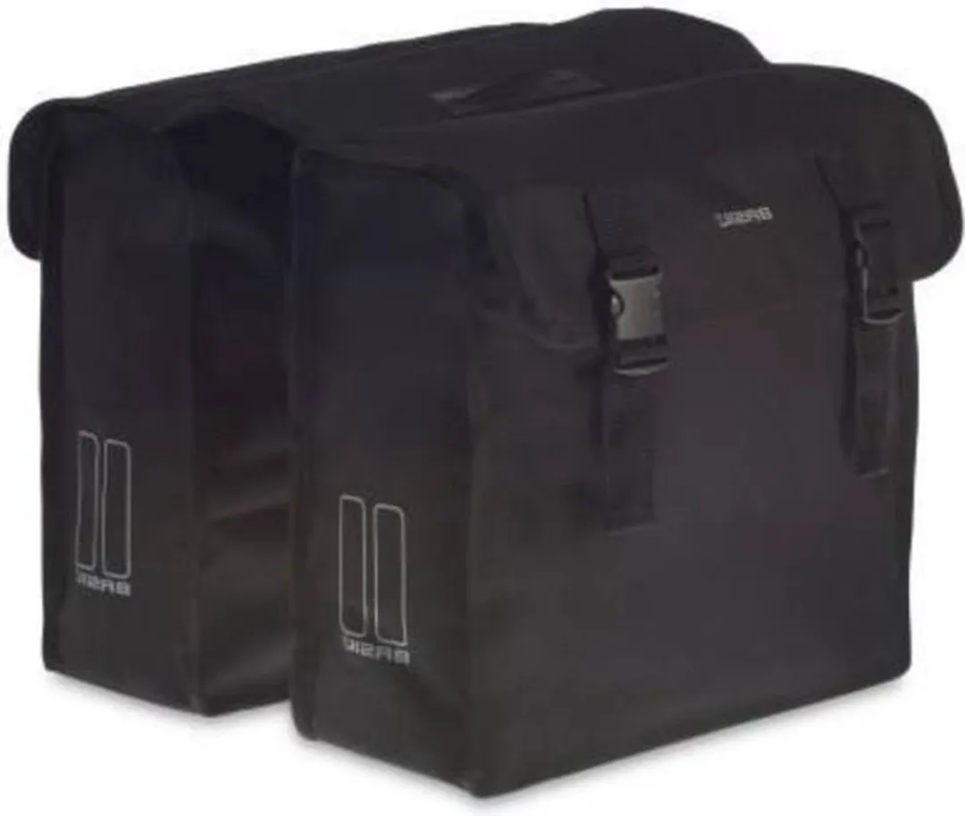 Basil Mara XL Dubbele Fietstas 30L - Zwart