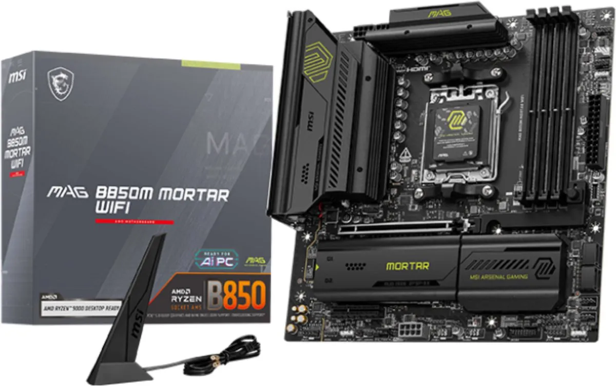 MSI B850M GAMING PLUS WIFI AM5 - microATX - 3x M.2