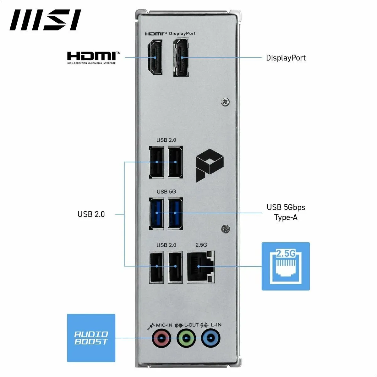 MSI PRO H810M-B Moederbord - Socket 1851 - Micro-ATX